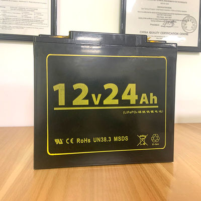 IP65 3000 mide el tiempo de la batería de litio de 12v24ah Lifepo4 FOBERRIA
